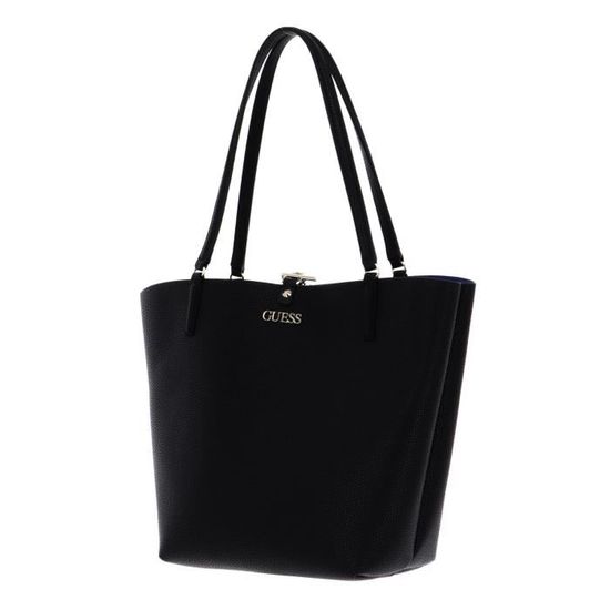 Sac Shopper GUESS Alby Toggle Tote Réversible Noir/Bleu - Main Image