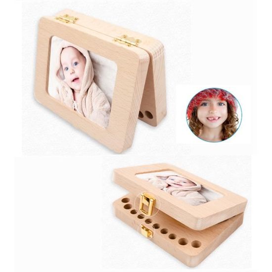 Boite A Dent De Lait Cadre Photo Bebe Boite De Rangement De Dents Les Pour Enfants Boites A Souvenirs Tooth Box Cadeau Naissance Cdiscount Au Quotidien