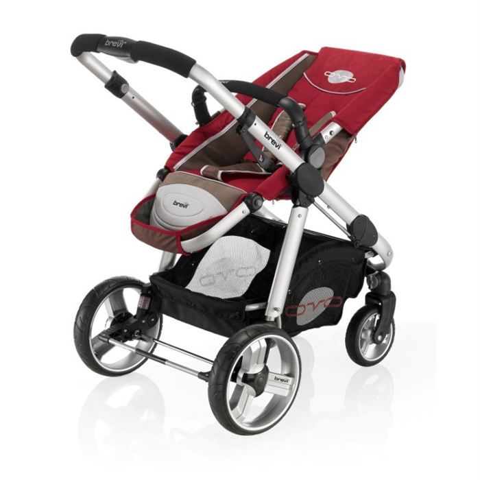 BREVI Poussette Combinee Trio Ovo Auto Bordeaux Cdiscount Puericulture Eveil bebe