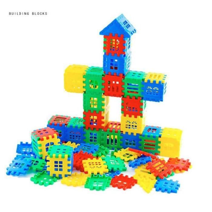 Construction, jouets pour l'autisme, alternative créative et éducative aux  blocs de construction - Matériel sans danger pour les enfants ! Emballage  dans un sac adorable (100 cubes de pièces)