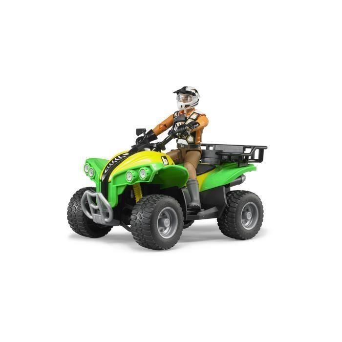 Britains Quad Avec Remorque 1:32 – Métal Et Plastique – Jouet Ferme Authentique – Dès 3 Ans – Cadeau Collectionneur