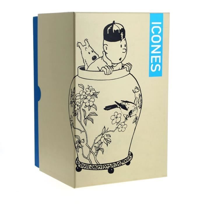 Figurine de collection Moulinsart Tintin et Milou dans la potiche 46401  (2017) - Cdiscount Maison