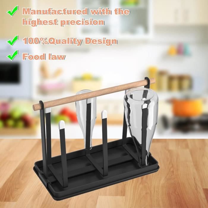 Égouttoir à Bouteilles/Gourdes Pliable En Acier Inox 304 - Pour Biberons, Gourdes, Gobelets
