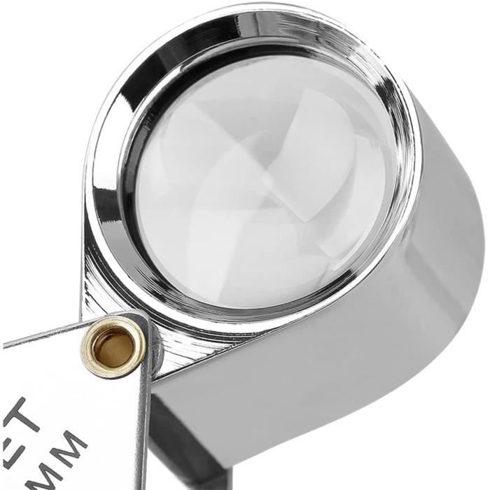 1 pièce Loupe Bijoutier 30x Loupe Pliable de Poche avec