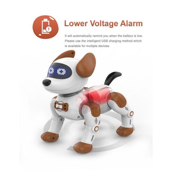 VATOS Robot Chien Télécommandé Rose pour Enfants - Chien Robot Interactif Programmable avec 17 Fonctions - Jouet Cadeau pour Filles VATOS Robot Chien Télécommandé Rose pour Enfants - Chien Robot Interactif Programmable avec 17 Fonctions - Jouet Cadeau pour Filles