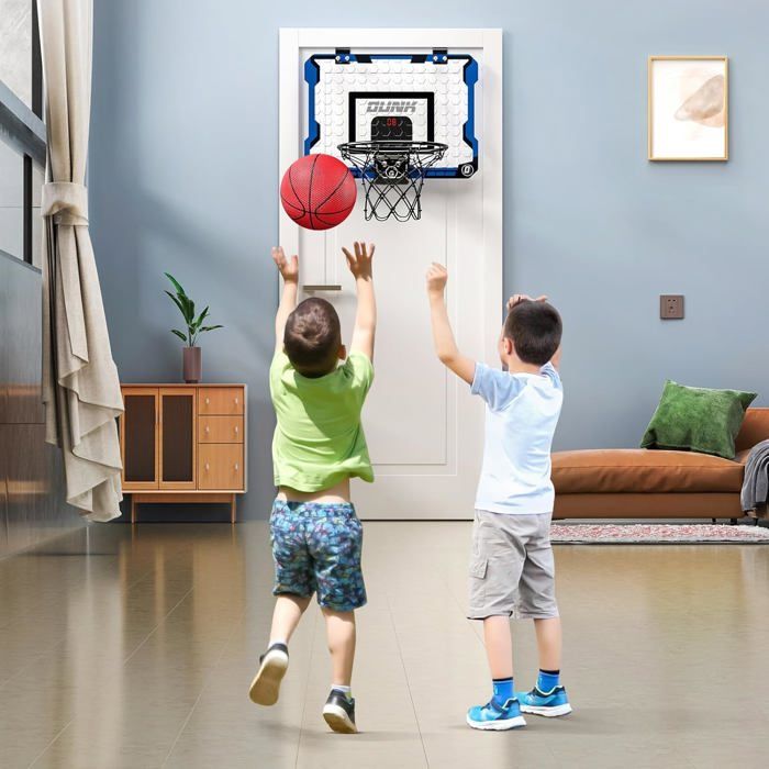 Jeu De Basket Pour Toilettes – Panier De Basket Intérieur Avec Tapis, 3 Balles, Cadeau Drôle Pour Salle De Bain
