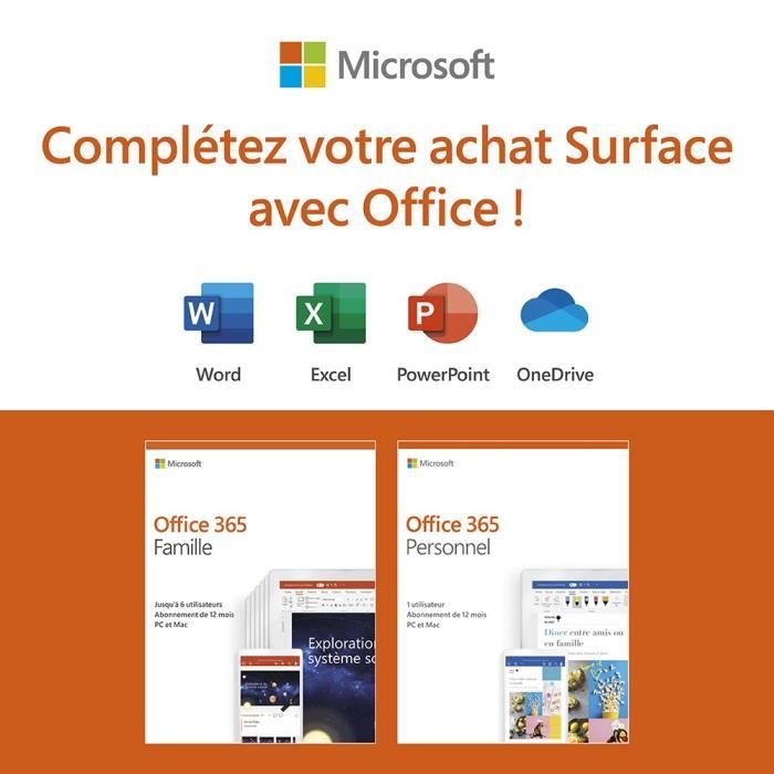 Microsoft Surface Pro 6 Core i7 RAM 8 Go SSD 2564