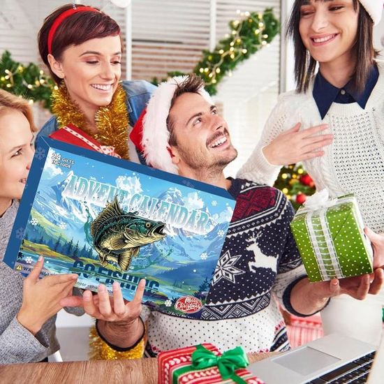 Calendrier De L'Avent Pêche 2025 - 24 Leurres Différents - Cadeau Pour Pêcheurs - Noël