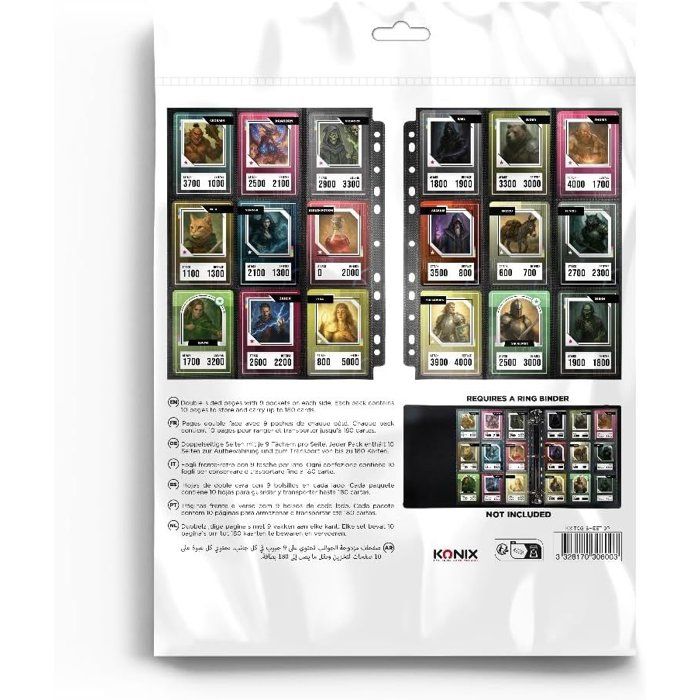 Classeur 900 Cartes MTG/YGO/PTCG – Album à Pochettes, Couverture PU, 50 Pages, Cadeau Collectionneur