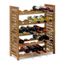45 x 17x 31 cm Relaxdays /Étag/ère bouteilles de vin noyer porte-bouteilles en bois 8 places alv/éole rustique campagne HxlxP nature