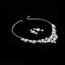 Set De Mariage Mariee Perles Faux Collier Strass Boucles D