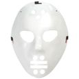 Masque Hockey Blanc - Accessoire de déguisement pour homme-0