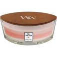 WoodWick bougie parfumée moyenne en jarre avec mèche qui crépite, Noix de coco des îles, Temps de combustion jusqu'à 60 heure[114]-0