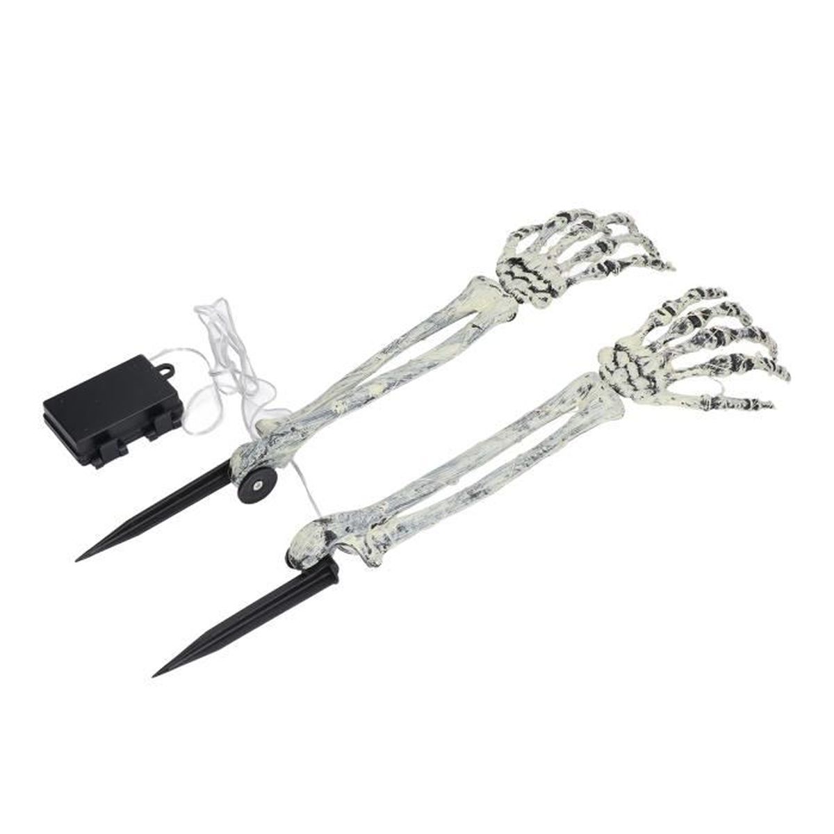 Squelette De Banjo Animé D'Halloween Avec Lumières Activées Et Actions