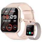 BLACKVIEW Montre Connectée Femme avec Appel Bluetooth, 1.85" Smartwatch Podometre, Sommeil, Montre Sport avec 100+ Modes Sportifs, IP68 Rose