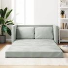 VIDAXL Canapé Relax convertible CLOUD - Canapé-lit 2 en 1 gris clair 122x204x55 cm velours 3553