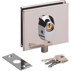 Serrure basse inox poli METALUX pour porte en verre - NM60411000
