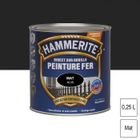 Peinture antirouille - Hammerite - Ferronnerie - Noir - Mat - 0.25 L