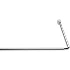 RIDDER Tringle de rideau de douche d'angle Chrome 80x80x2,5 cm