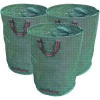 Lot de 3 sacs de jardin - 160 l - Sacs de jardin - Sacs à déchets de jardin - Sacs autoportants - Récipients pour herbe - Feui[119]