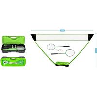 Set de Badminton complet - Marque - Modèle - Vert, Noir et Blanc - Adulte - Mixte - Badminton