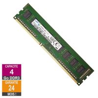 Barrette Mémoire 4Go RAM DDR3 Samsung M378B5173EB0-YK0 DIMM PC3L-12800U