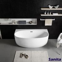 Baignoire classique - SANITA - Belina - Acrylique - 170 cm - Blanc