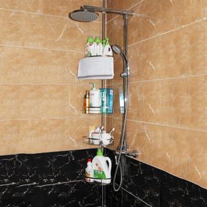 COLONNE - ARMOIRE SDB Zuorior Etagère Télescopique de Douche avec 4 Couc