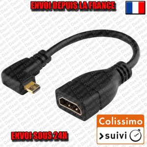 Cable adaptateur male micro hdmi vers femelle hdmi - Cdiscount