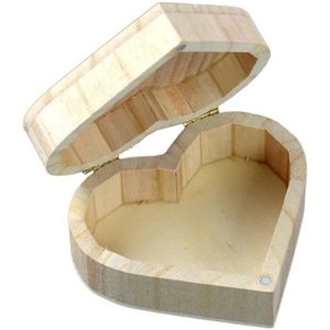 Accessoires en forme de cœur boîte en bois artisanat bois cadeau Haute Qualité Home Storage 