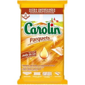 Carolin Lingettes Sols Anti-bactériens sans javel à l'huile