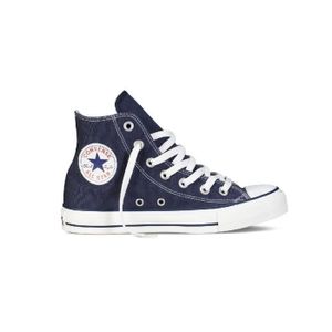 converse bleu cuir