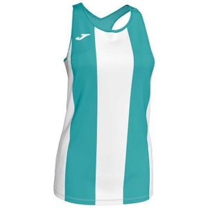MAILLOT DE RUNNING T-shirt de running femme Joma Aurora Mesh - Vert/Blanc/Bleu - Sans manche - Respirant