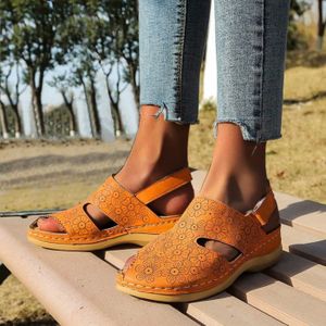 chaussures compensées fleuries