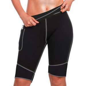 PANTALON DE SUDATION Pantalon de Sauna en Néoprène Leggings de Sudation Pantalon Minceur Anti-cellulite Short de Survêtement Femme pour yoga