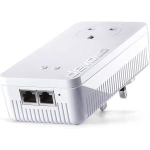 COURANT PORTEUR - CPL Devolo dLAN 1200+ WiFi ac 1200 Mbit-s Ethernet-LAlanc 1 pièce(s) - Adaptateurs réseau CPL (1200 Mbit-s, IEEE 802.1p,IEEE 802.3,I102