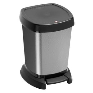 Acier Inoxydable 3 L étape Poubelle à Pédale Salle de Bain Toilette déchets Carrés Design