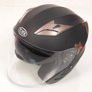 CASQUE 1//2 JET PUCK CAFE RACER ITALIA Noir Brillant Taille XS S M L XL