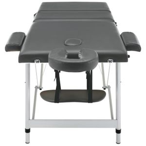 TABLE DE MASSAGE - TABLE DE SOIN NEUF Table de massage 3 zones Cadre en aluminium Anthracite 186x68cm En Stock YESMAEFR