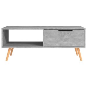 TABLE BASSE Table basse Gris béton - YOSOO - DX2333 - Bois - Panneaux de particules - Contemporain - Design