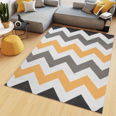 Tapiso Maya Tapis Salon Chambre Ado Moderne Zigzags Orange Gris Blanc Noir Fin 160 X 220 Cm Achat Vente Tapis Cdiscount