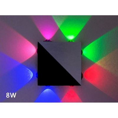 8w Lampe Led Mur Moderne Allee Carre De Chambre En Aluminium Leger