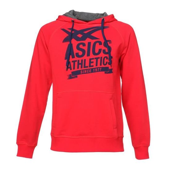 Sweat asics femme rouge sale