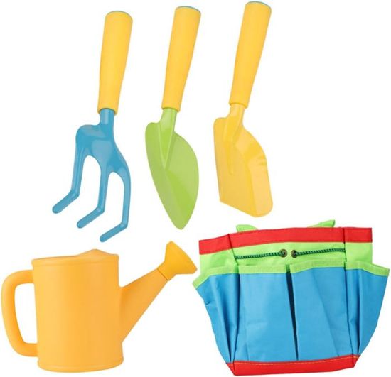 Kit Jardinage Enfant 7 Pièces - Tablier, Chapeau, Gants, Outils - Cadeau Éducatif