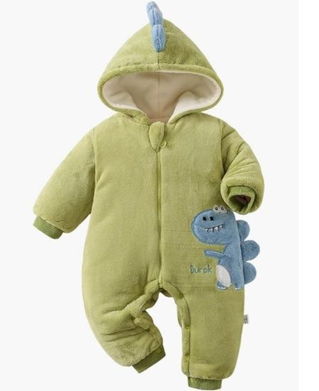 Walabe Vetement Bebe Garcon/Fille Naissance Combinaisons Hiver Doudoune Manteau Body Barboteuse à Capuche Chaud Enfant Snowsuit 3-24Mois