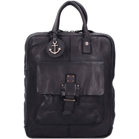 Sac à Main Oasis En Cuir Véritable - Couleur Vert Et Noir - Taille Medium - Occasion Bon état