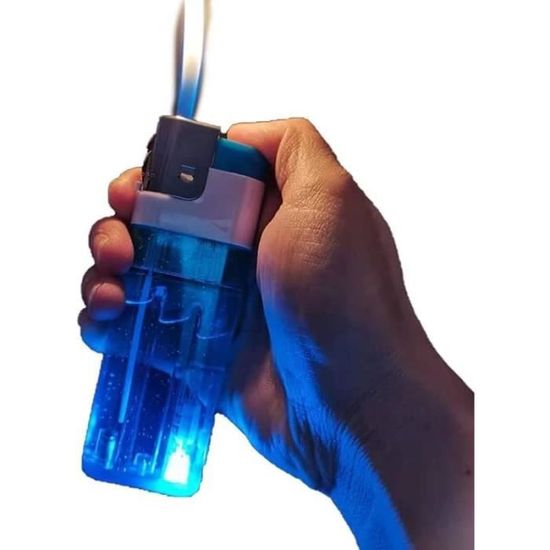 Briquet Pipe Flamme Douce VVAY - Métal 9,2cm, Gaz Non Inclus