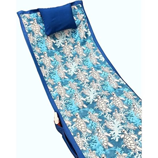 YeGang Housse De Chaise De Plage Microfibre Avec Poches - Serviette Transat Ajustée Extérieur