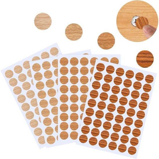 Lot de 15 autocollants cache-vis blancs - 18 - pour trous de vis, eubles, placards Lot de 15 autocollants cache-vis blancs - 18 - pour trous de vis, eubles, placards