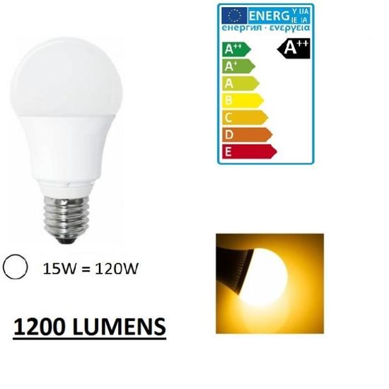 Ampoule LED connectée E27 A60 15W - Eglo